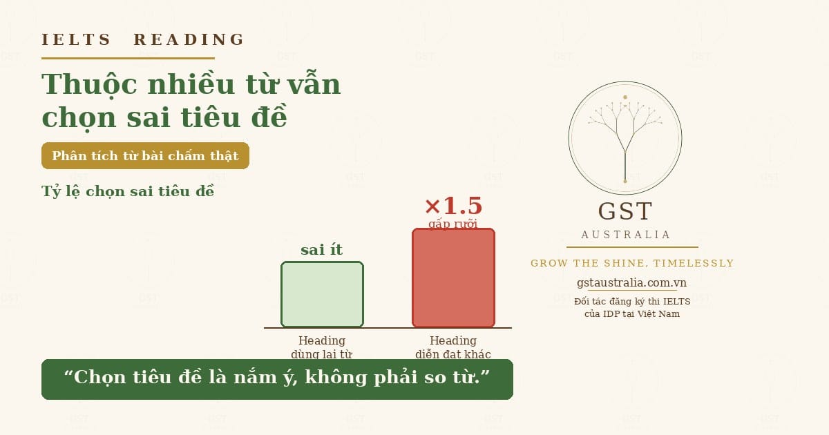 cách làm Matching Heading tìm câu chủ đề IELTS Reading
